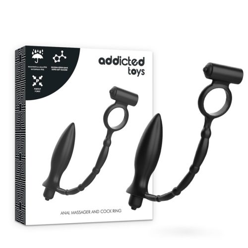 ADDICTED TOYS – vibráló gyűrűs anális plug
