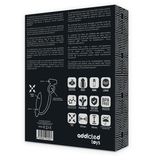 ADDICTED TOYS – vibráló gyűrűs anális plug