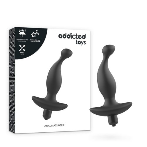 ADDICTED TOYS – anál masszírozó vibrátor fekete színben