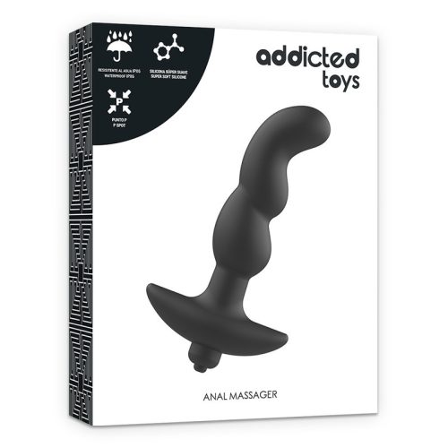 ADDICTED TOYS – fekete anál vibrátor (Model 2)