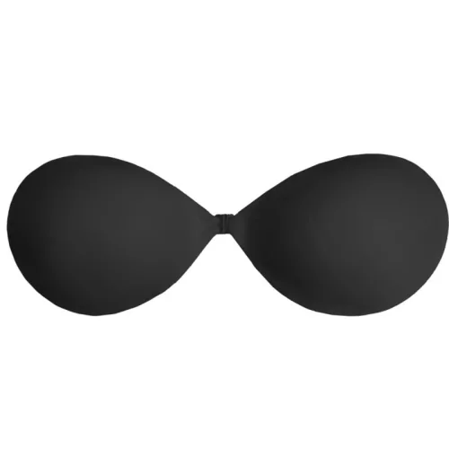 BYE-BRA - láthatatlan fekete melltartó D kosárral