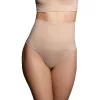 BYE-BRA – gyönyörűsítő sima női tanga bézs S méret