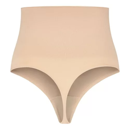 BYE-BRA – gyönyörűsítő sima női tanga bézs S méret