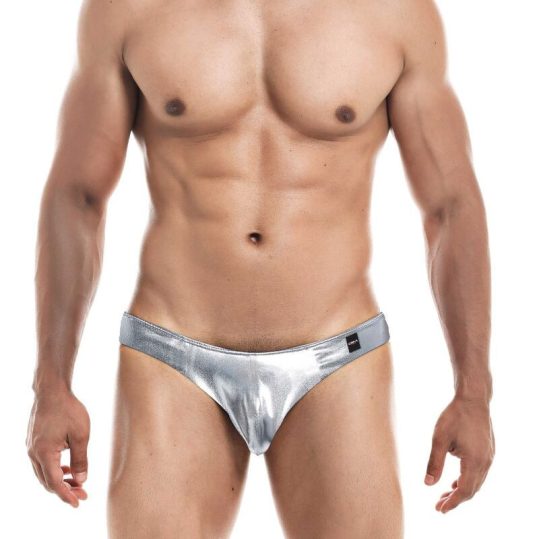 CUT4MEN - ezüst XL alacsony derékú férfi short