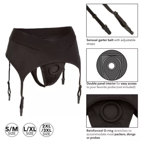 CalExotics – érzéki harisnyatartós tanga S/M