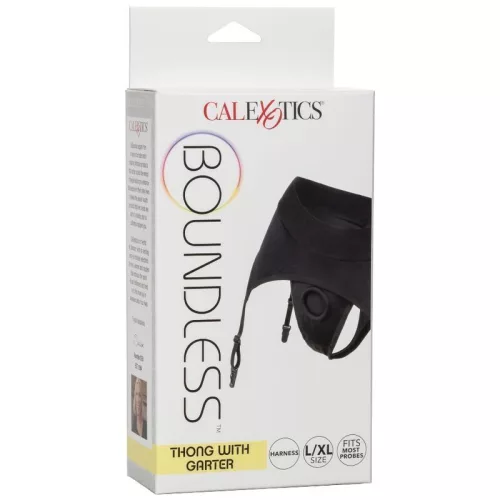 CalExotics – érzéki harisnyatartós tanga S/M