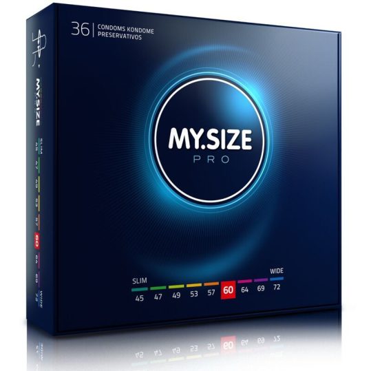 MY SIZE - prémium 60 mm-es óvszer, 36 db-os csomag