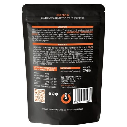 WUG SEX SENSE - Magömlés késleltető rágógumi 10 db