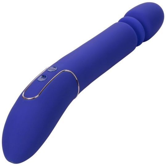 Calexotics - érzéki Slim Thumper vibrátor - kék