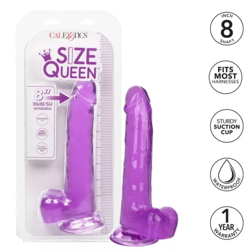 CALEXOTICS – méretes, lila dildó 20,3 cm hosszú