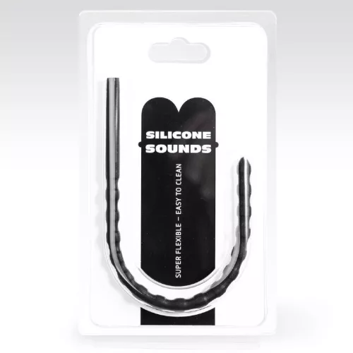 ALL BLACK - 6/8 mm szilikon húgycső izgató
