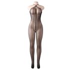 QUEEN fehérnemű - érzéki félvállas bodystocking S-L