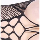 QUEEN – felemás nyakú, hátul nyitott bodystocking S-L