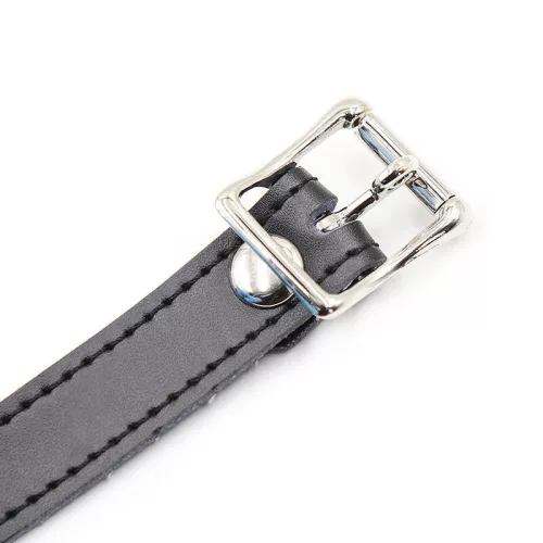 OHMAMA FETISH – szilikon golyós gag bőr övvel (lakattal)