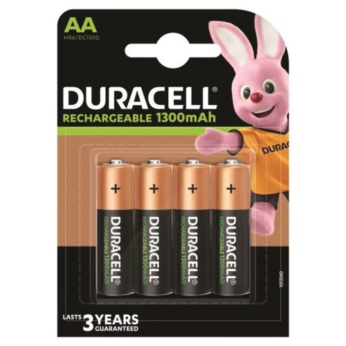 Duracell - újratölthető AA akkumulátor 1300mAh 4 db