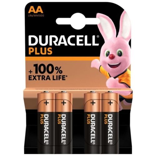 Duracell Plus Power – 100% megbízható AA elem (4 db)