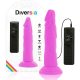 DIVERSIA – rugalmas vibro-dildó 23 cm, lila
