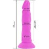 DIVERSIA – rugalmas vibro-dildó 23 cm, lila