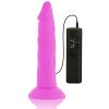 DIVERSIA – rugalmas vibro-dildó 23 cm, lila