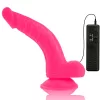 DIVERSIA – rugalmas, vibráló dildó rózsaszín 21,5 cm