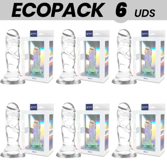 ECOPACK 6 DB - RÖNTGEN ÁTLÁTSZÓ 12 CM -O- 2.6 CM-ES ÁTLÁTSZÓ VIBRÁTOR