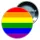 PRIDE - színes LGBT zászló kitűző
