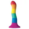 PRIDE – szivárványos dildó 17 cm érzéki élvezethez