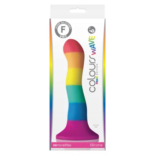 PRIDE – szivárványos dildó 17 cm érzéki élvezethez