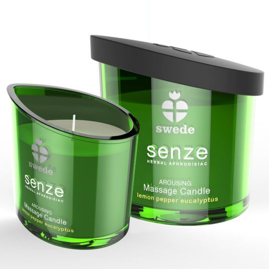 SWEDE - SENZE AROUSING MASSAGE CANDLE - CITROM, BORS, EUKALIPTUSZ