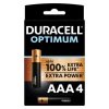 Duracell Optimum 200 - prémium AAA alkáli elem csomag 4db