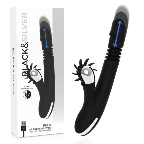 BLACK&SILVER – nyuszi vibrációs masszírozó