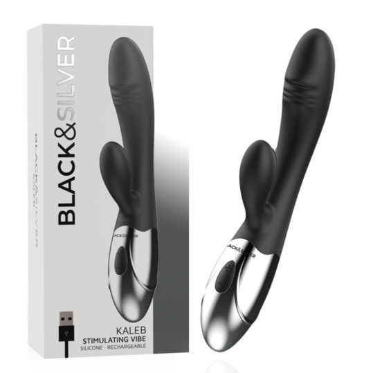 BLACK&SILVER - intenzív vibrátor érzéki masszázshoz