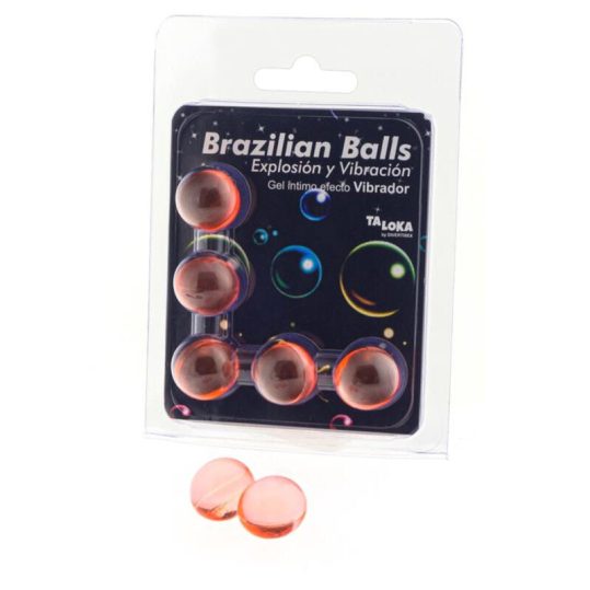 TALOKA - izgató gél 5 brazil golyóval és vibráló hatással
