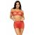 LEG AVENUE – háromdarabos szett: top, mini szoknya, tanga