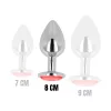 OHMAMA – piros kristályos prémium anális dugó 8 cm