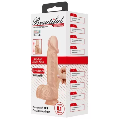 BAILE - rugalmas és élethű, 20.6 cm-es dildó