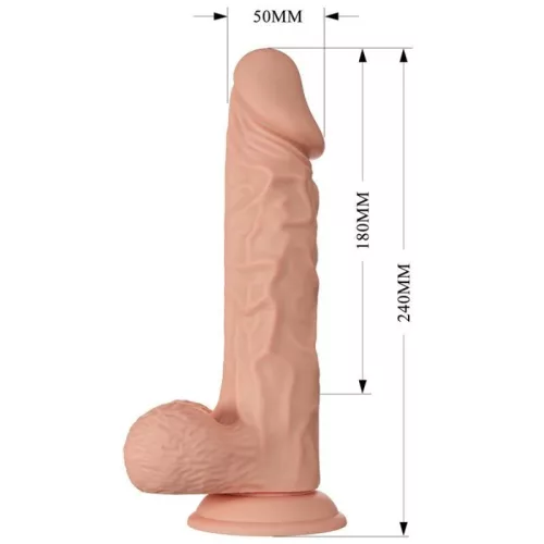 BAILE - rugalmas, természetes hatású 24 cm-es dildó
