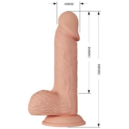 BAILE – érzéki vibráló katoblepas, 20.6 cm természetes érzet