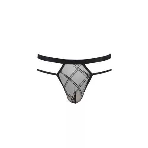 PASSION - elegáns fekete tanga S/M méretben