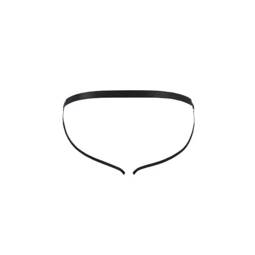 PASSION - nyitott slipszexi fekete S/M