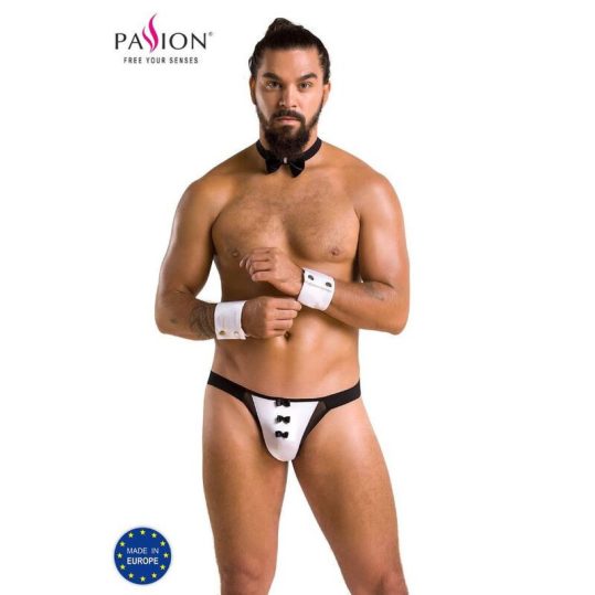 PASSION 036 SLIP ALFROJO BLACK – érzéki fekete alsónemű L/XL