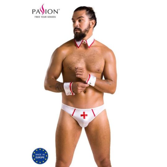 PASSION - Gregory slip fehér S/M prémium fehérnemű