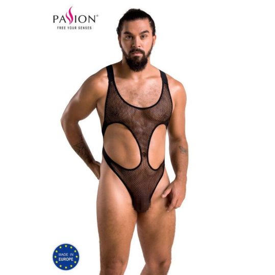 PASSION 040 BODY LEON BLACK – érzéki fekete body S/M