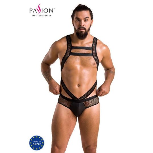 PASSION - érzéki body, fekete (L/XL)