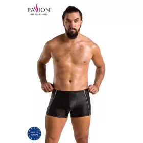 PASSION - érzéki rövid fekete szatén fehérnemű S/M