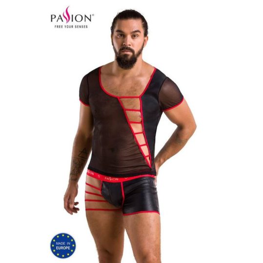 PASSION 055 - elegáns fekete szett L/XL méretben