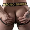 Macho MX25AC – sárga bőr jockstrap  érzékiséggel