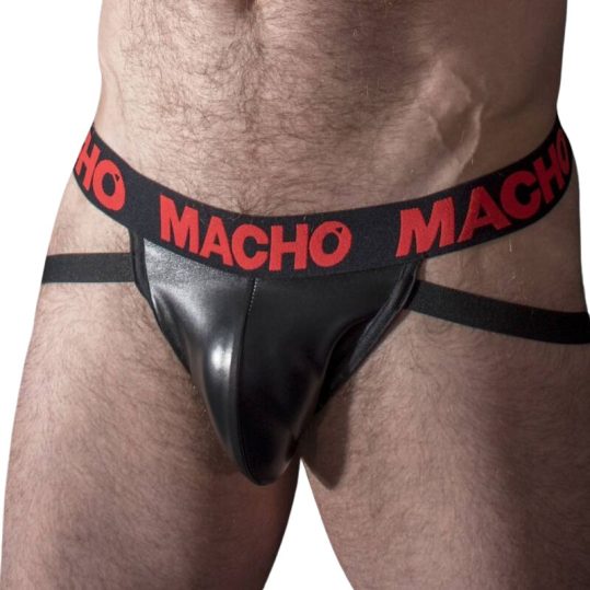 MACHO MX25RC – piros bőr jock prémium férfi alsó