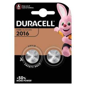 DURACELL - Prémium CR2016 Lítium gombelem (3V, 2 db)