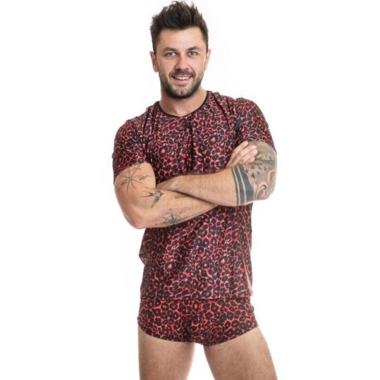 ANAIS MEN - érzéki tribal mintás póló XL méretben